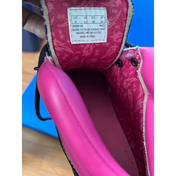 Timberland Nubuck Blue/Pink Womans Boots Size 6 #24961M - Picture 6 of 6